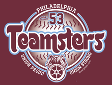 TEAMSTERS Joint Council 53 MAROON PHILLIES TEE