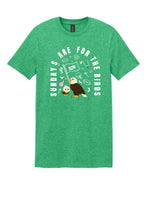 Jefferson Hospital Sundays are for the Birds HEATHER GREEN Tee
