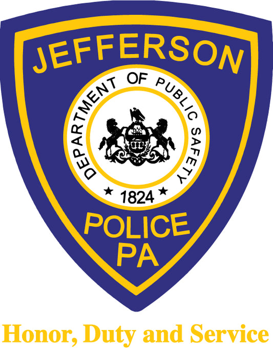 Jefferson Police Tee Charcoal grey